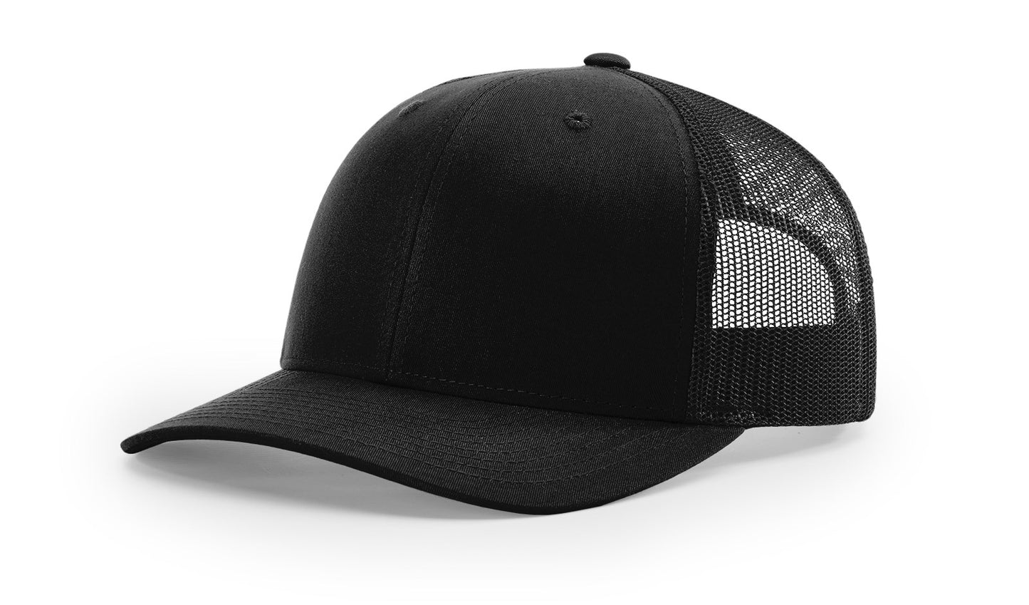 Richardson Hats 112 Trucker Hat - embroidered left panel and back