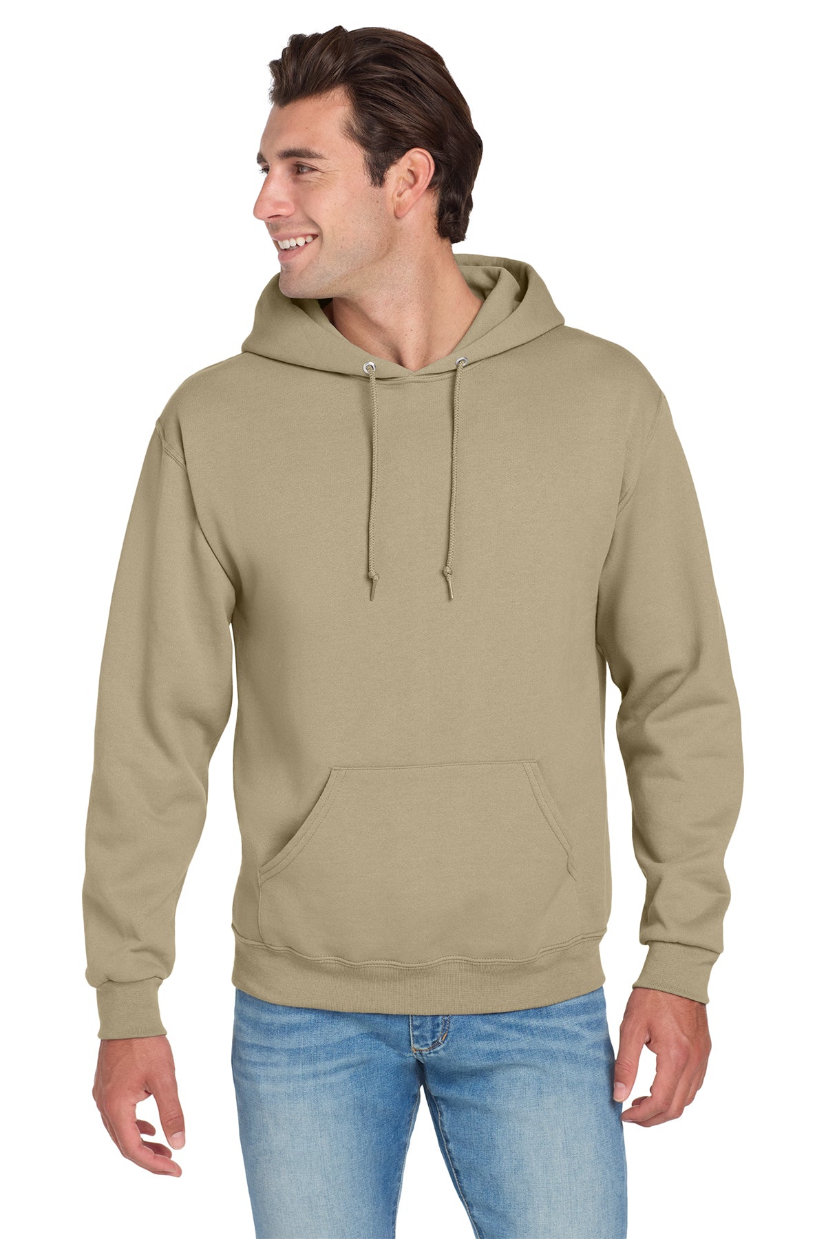 Hoodies (Jerzees 996M) - screenprint left chest logo and fullback