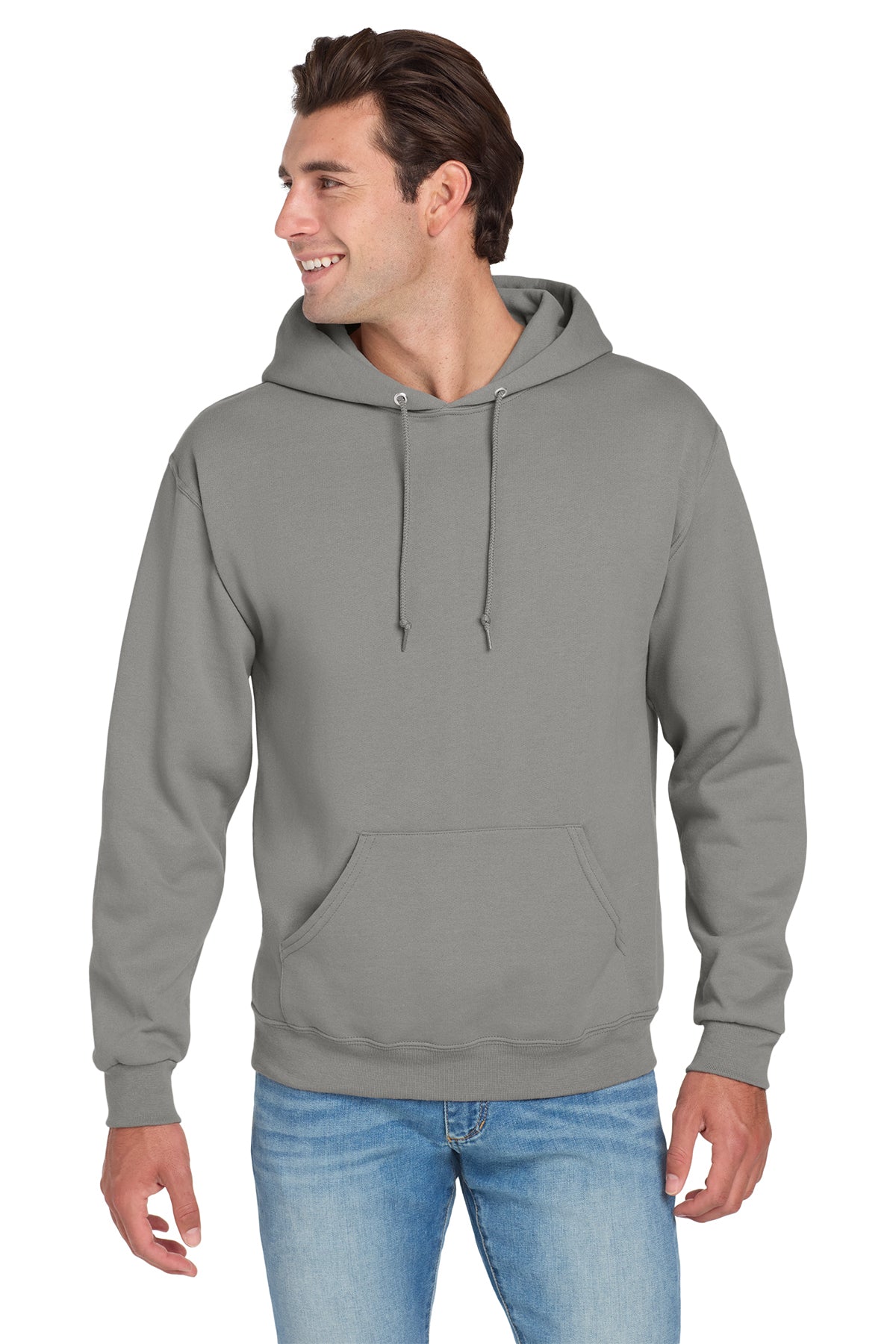 Hoodies (Jerzees 996M) - screenprint left chest logo and fullback