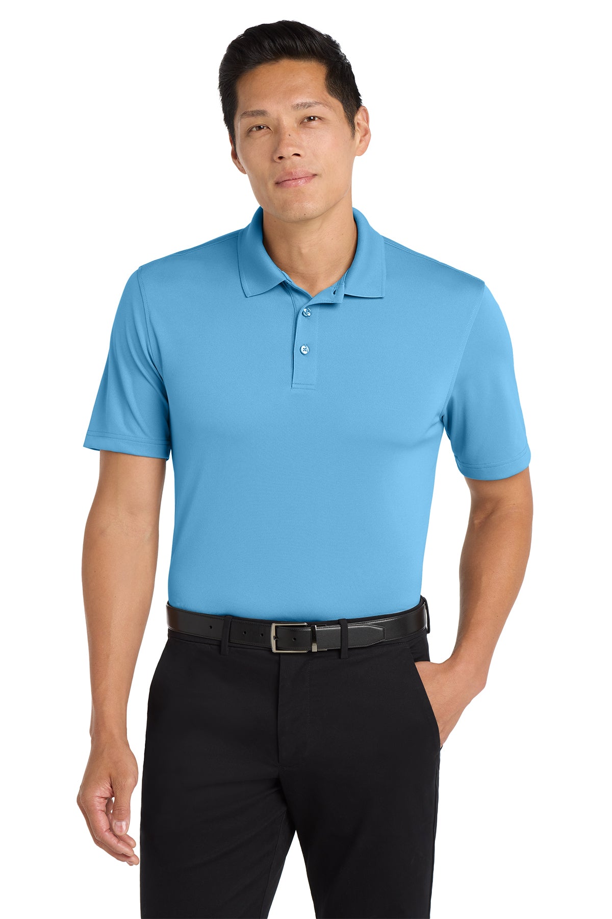 Polo Shirt (Port Authority Micro Mesh K110) - embroidered left chest logo and sleeve