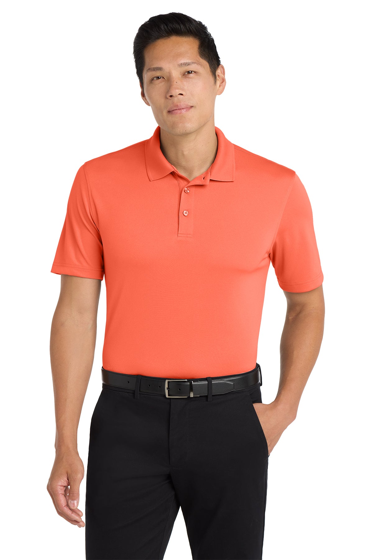 Polo Shirt (Port Authority Micro Mesh K110) - embroidered left chest logo and sleeve