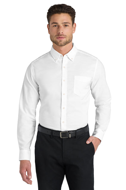 Long Sleeve Button Down Shirt (Port Authority S658) -embroidered left chest logo