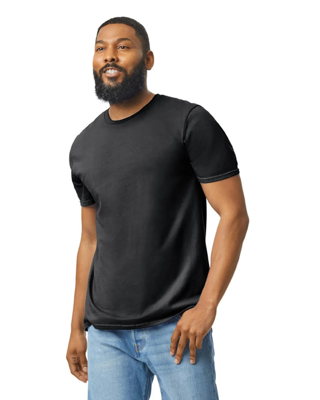 T-Shirts (Gildan 64000) - screenprint left chest logo and full back