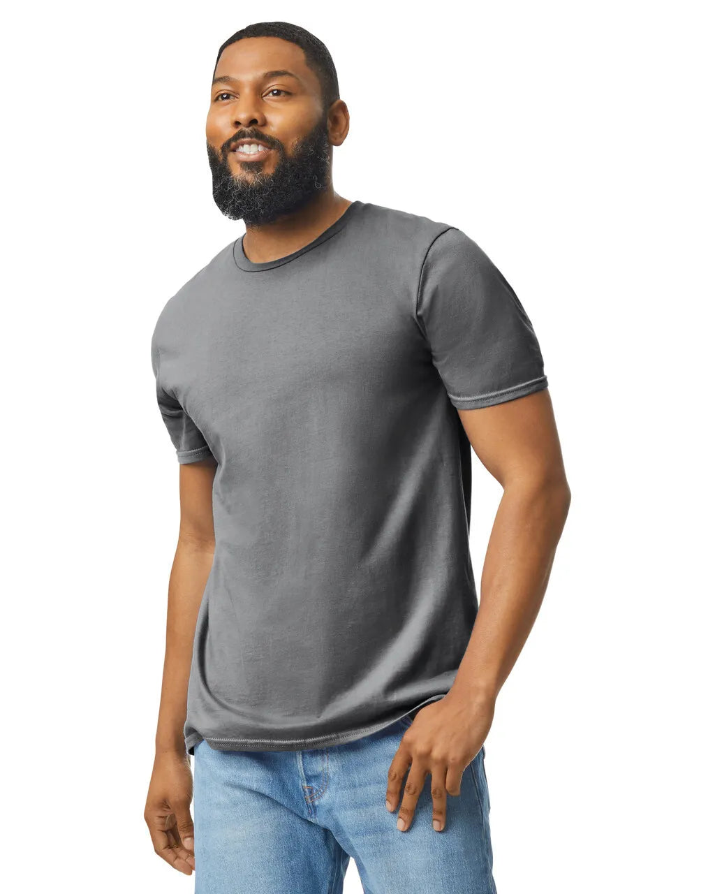 T-Shirts (Gildan 64000) - screenprint left chest logo and full back
