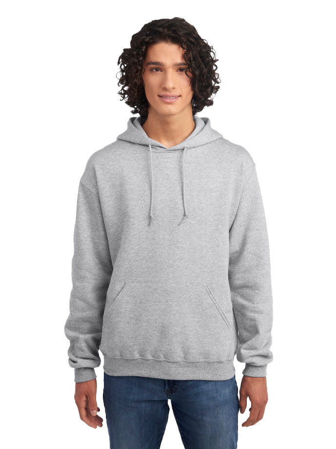 Hoodies (Jerzees 996M) - screenprint left chest logo and fullback
