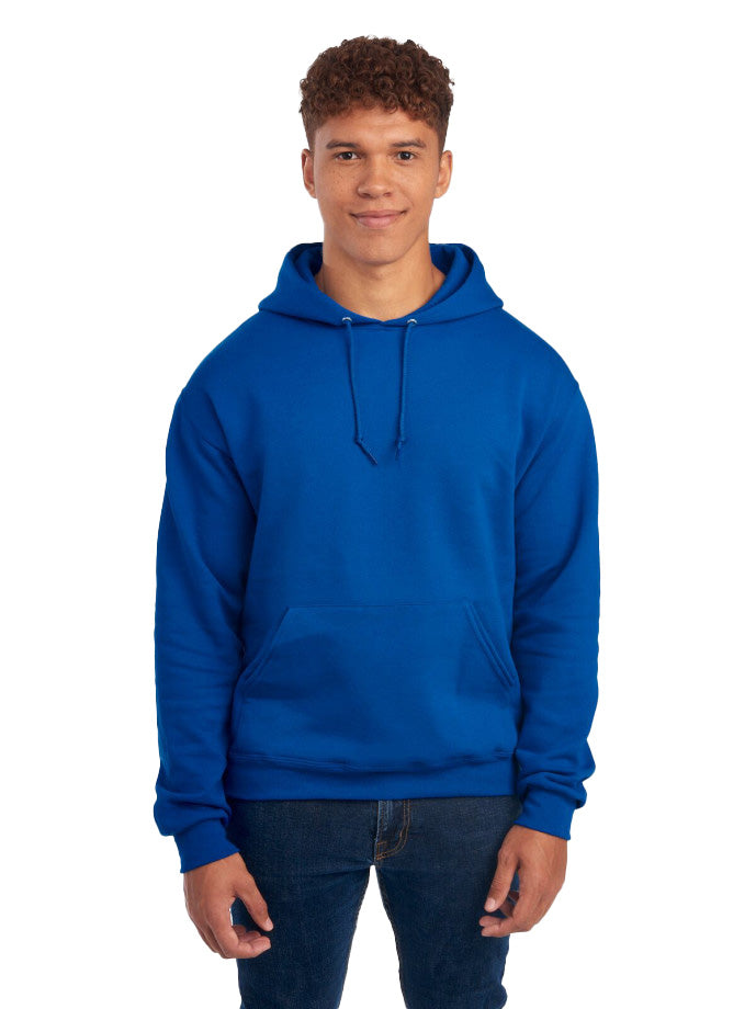Hoodies (Jerzees 996M) - screenprint left chest logo and fullback