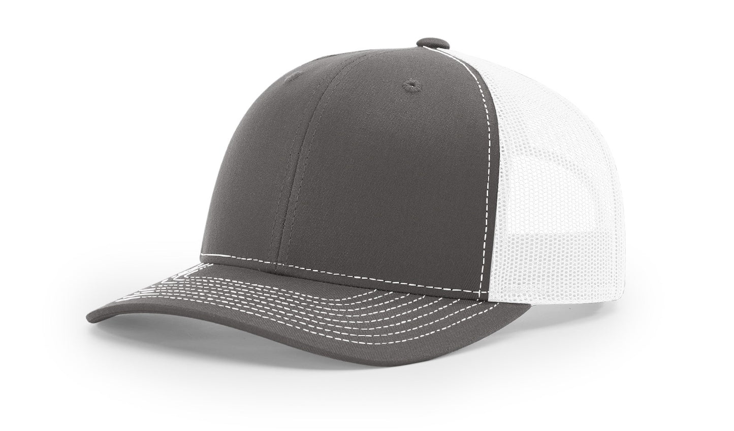 Richardson Hats 112 Trucker Hat - embroidered left panel and back