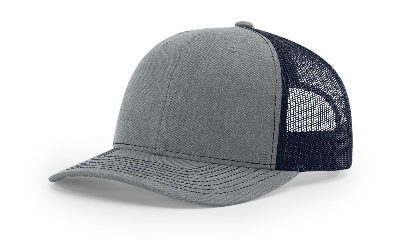Richardson Hats 112 Trucker Hat - embroidered left panel and back