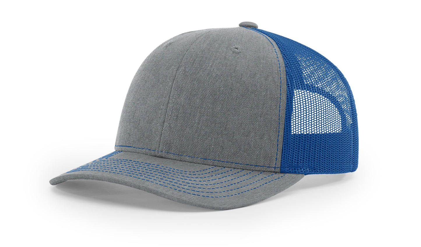 Richardson Hats 112 Trucker Hat - embroidered left panel and back