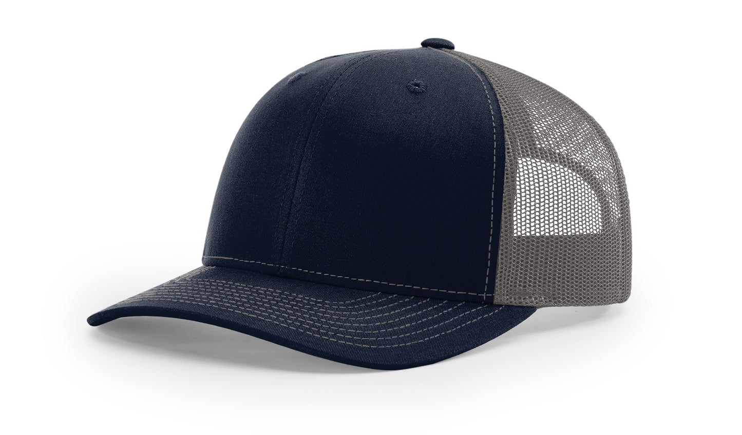 Richardson Hats 112 Trucker Hat - embroidered left panel and back