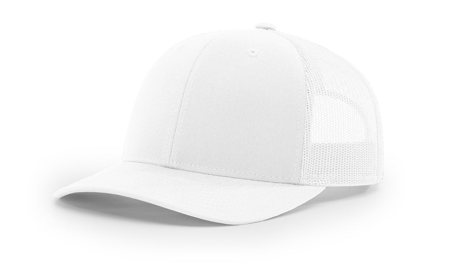 Richardson Hats 112 Trucker Hat - embroidered left panel and back