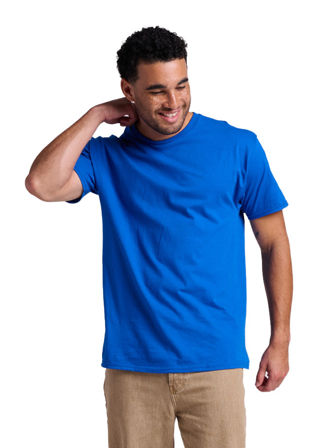 T-Shirts (Jerzees 363M) - screenprint left chest logo and full back