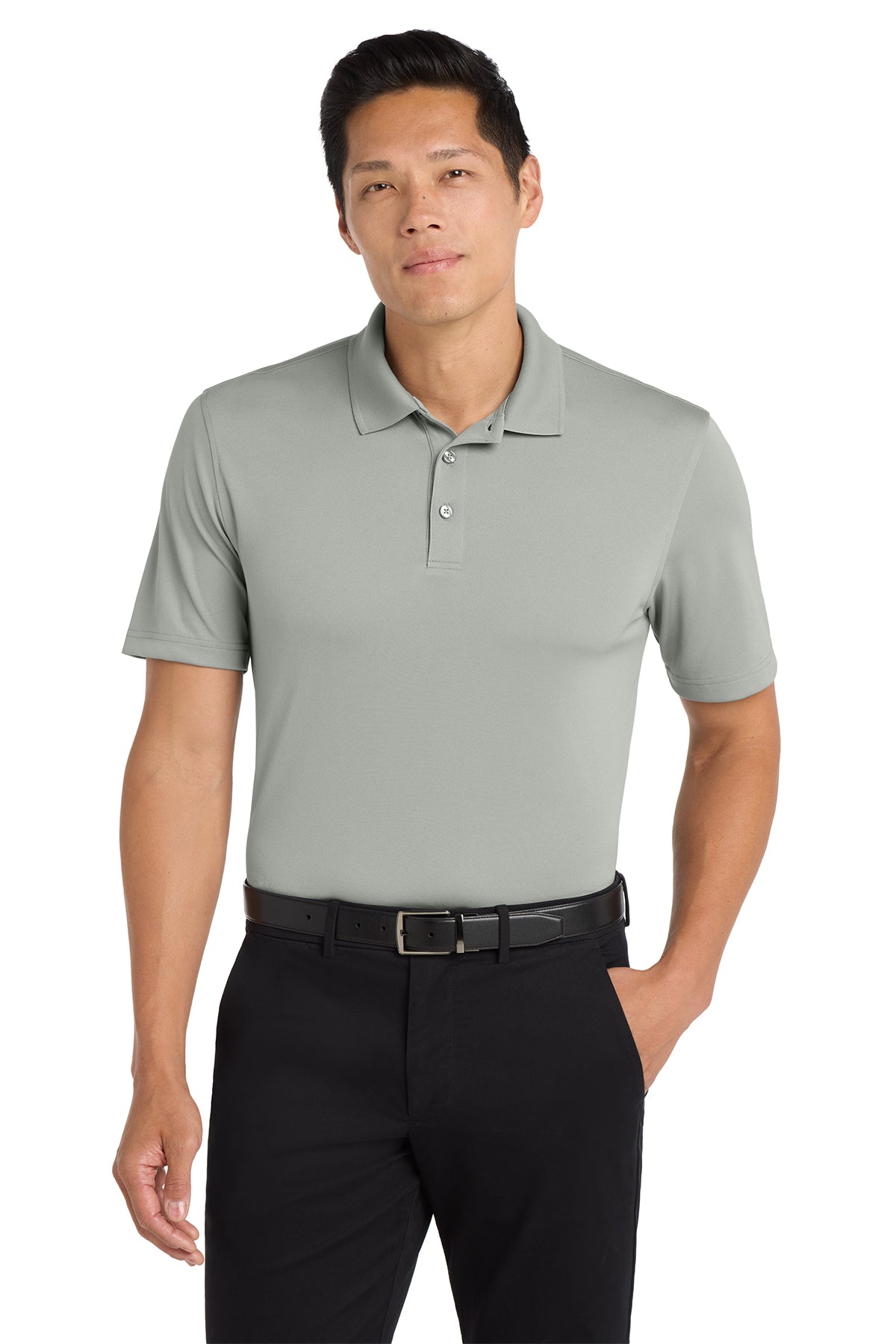 Polo Shirt (Port Authority Micro Mesh K110) - embroidered left chest logo and sleeve